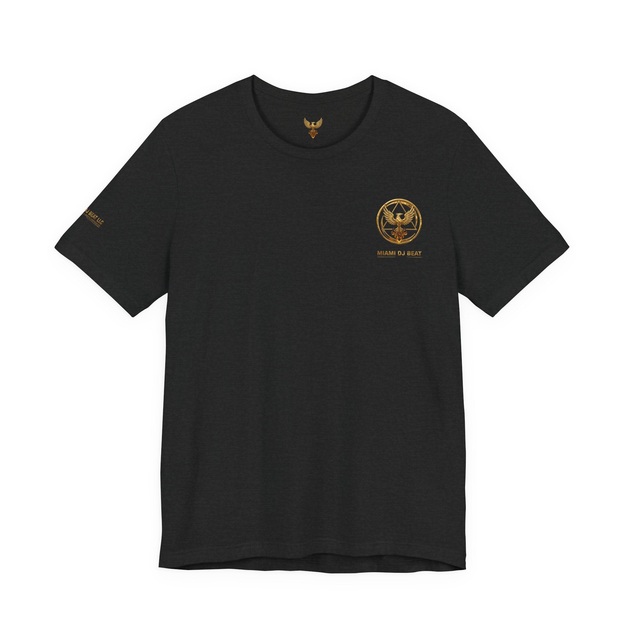 Phoenix Logo Tee — Miami DJ Beat LLC Gold Emblem T-Shirt