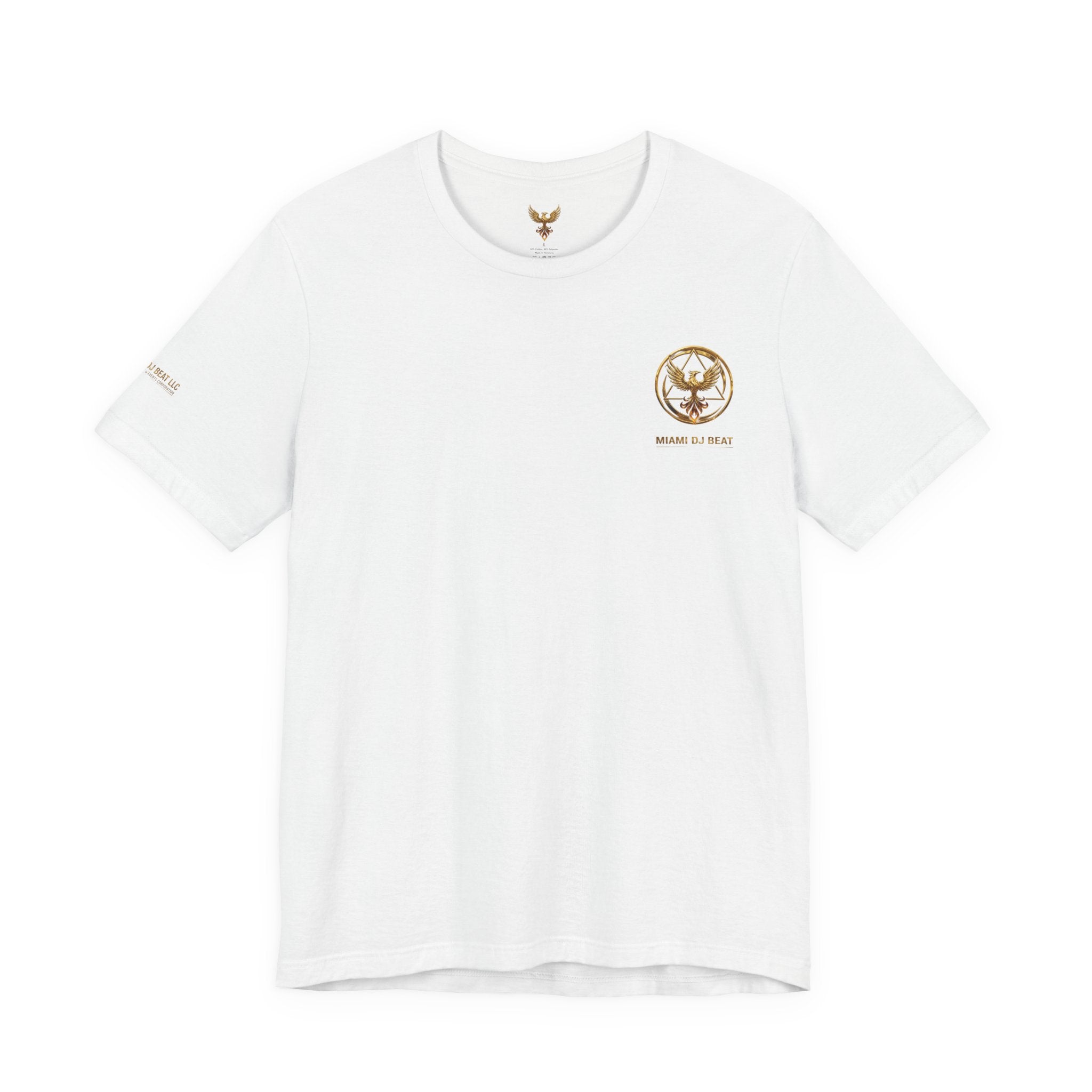 Phoenix Logo Tee — Miami DJ Beat LLC Gold Emblem T-Shirt