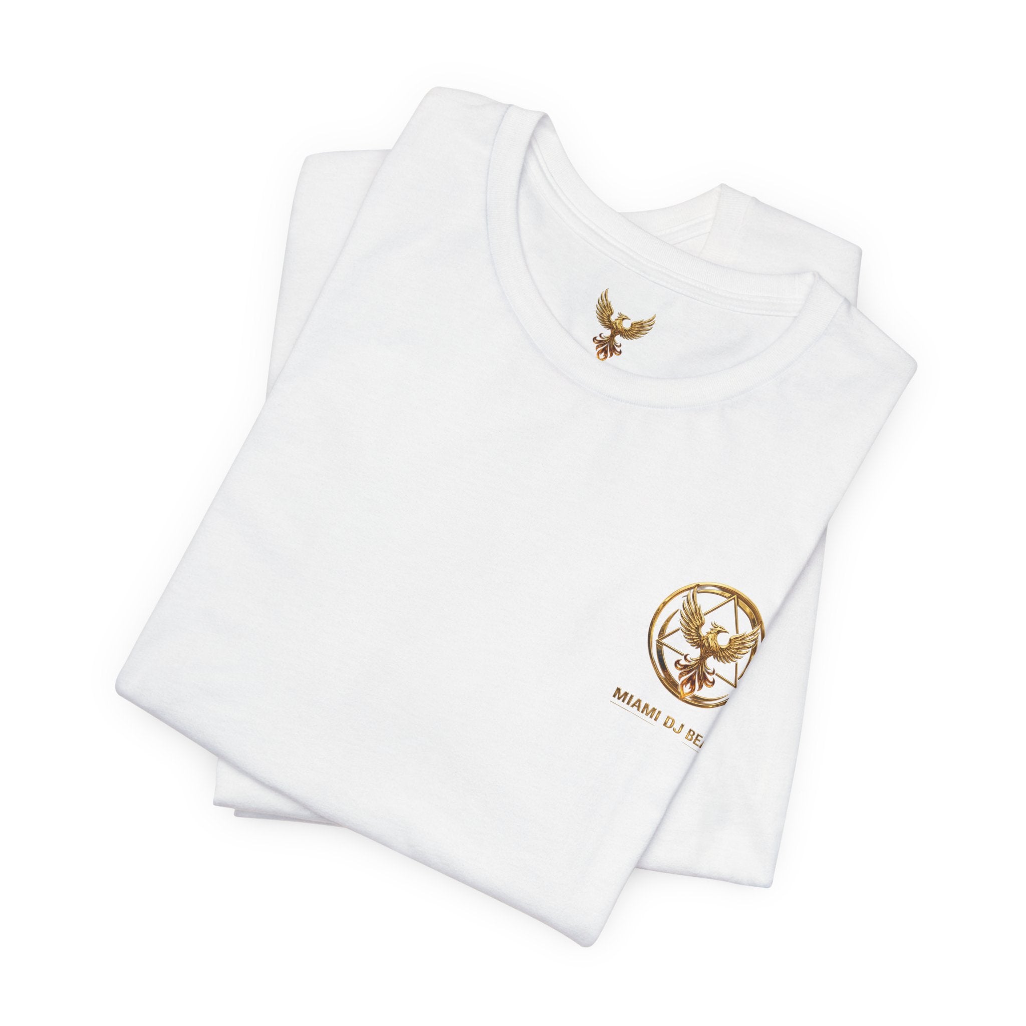Phoenix Logo Tee — Miami DJ Beat LLC Gold Emblem T-Shirt
