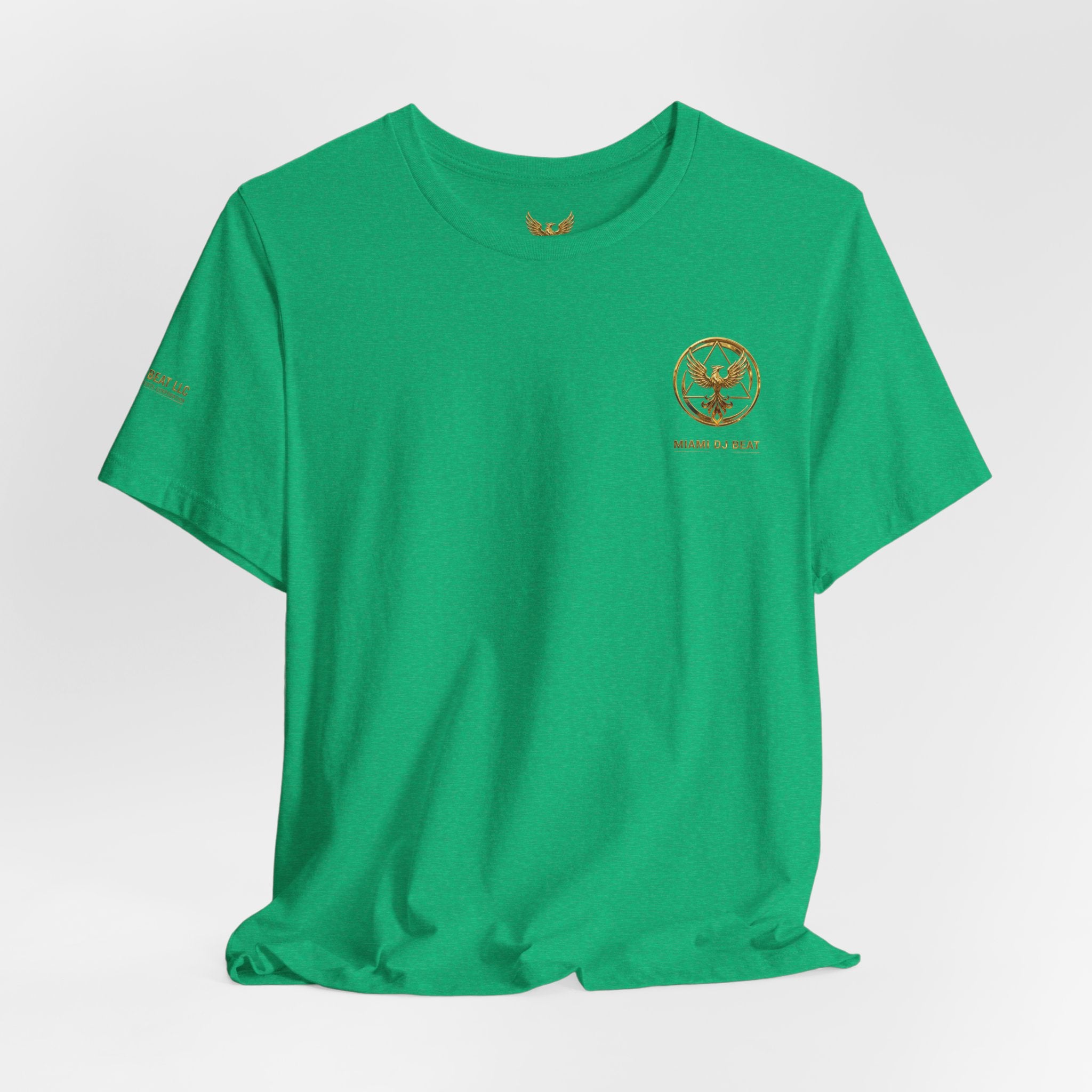 Phoenix Logo Tee — Miami DJ Beat LLC Gold Emblem T-Shirt