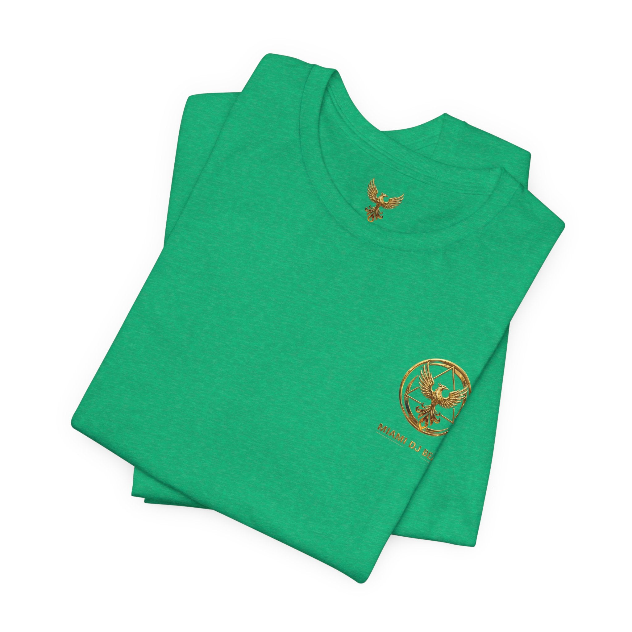 Phoenix Logo Tee — Miami DJ Beat LLC Gold Emblem T-Shirt