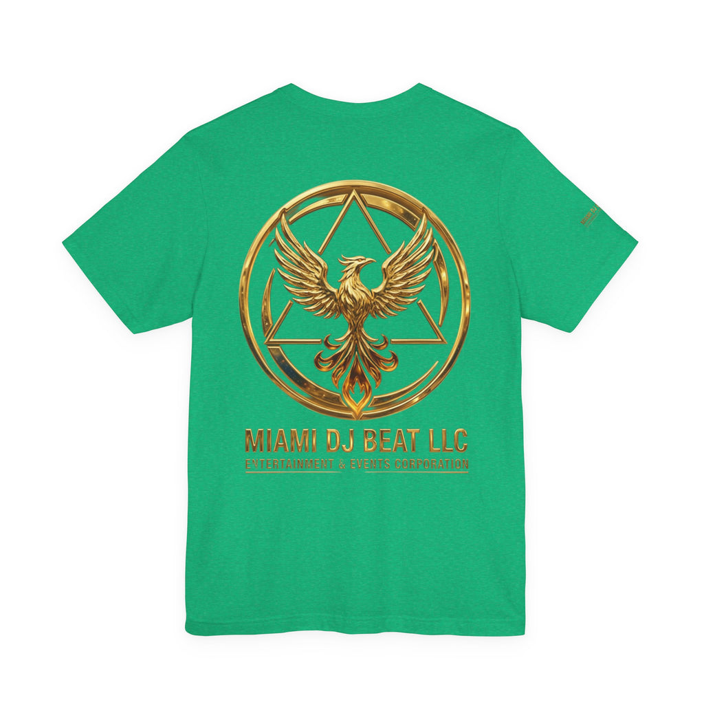 Phoenix Logo Tee — Miami DJ Beat LLC Gold Emblem T-Shirt